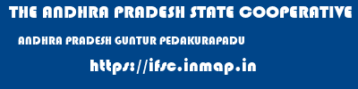 THE ANDHRA PRADESH STATE COOPERATIVE BANK LIMITED  ANDHRA PRADESH GUNTUR PEDAKURAPADU   ifsc code